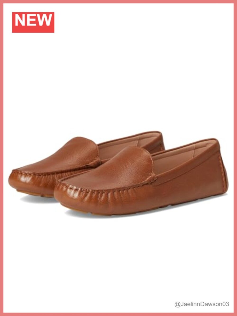 Cole Haan Women's Emmie Leather Driving Moc Loafers Slip-On Casual